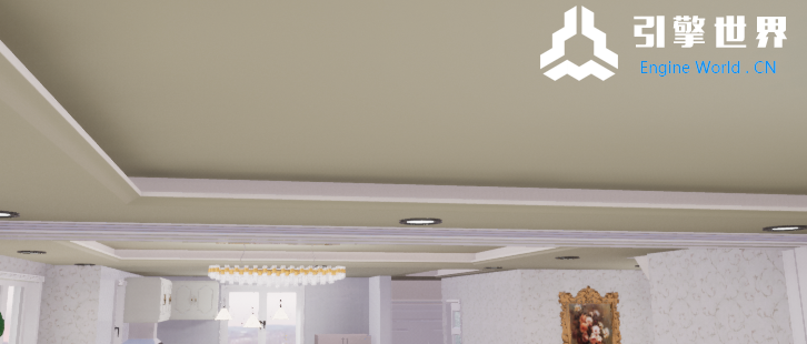 天花板灯带槽是正常白色，反而其他位置黄色
